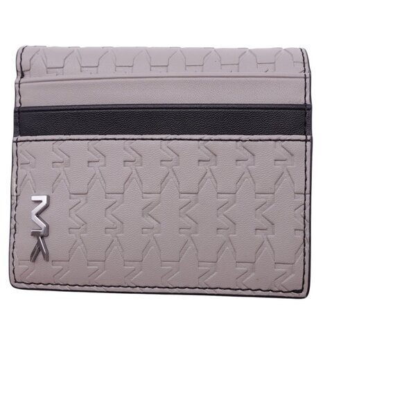 NWOT Michael Kors Malone Debossed Logo Duo Fold Wallet Gray Card Slot Pockets - Picture 10 of 10